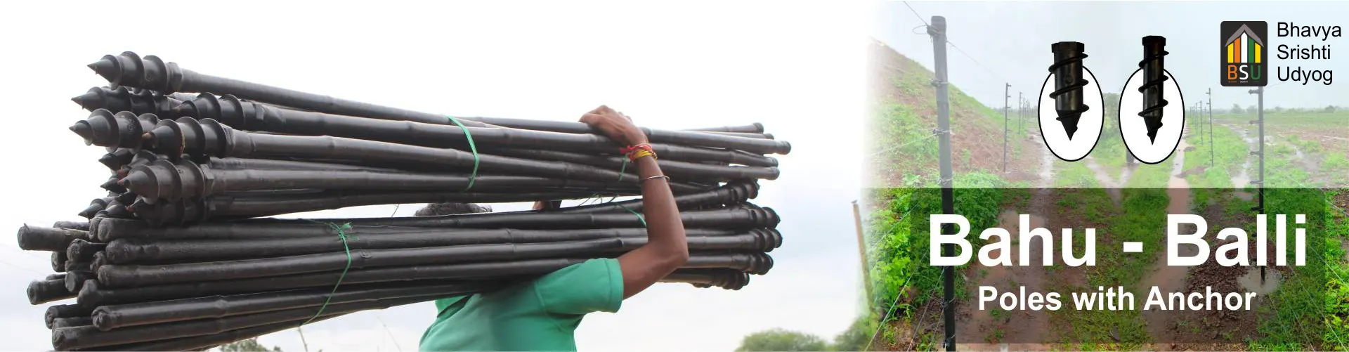 bamboo poles, Bahu-Balli Trellis Supports